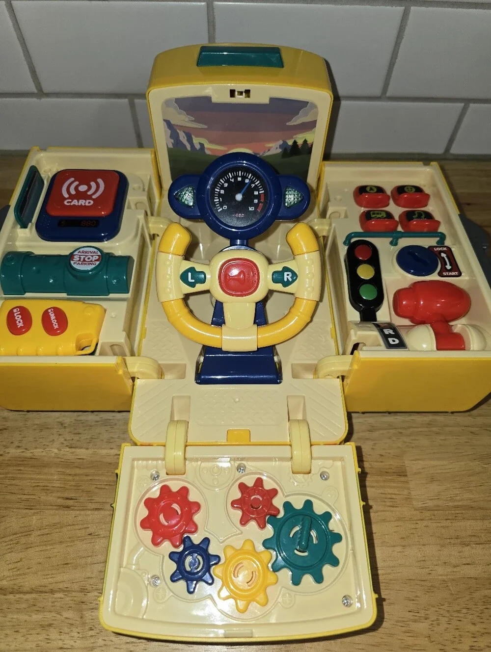 Kids Yellow School Bus Toy - Kids Play Vehicle